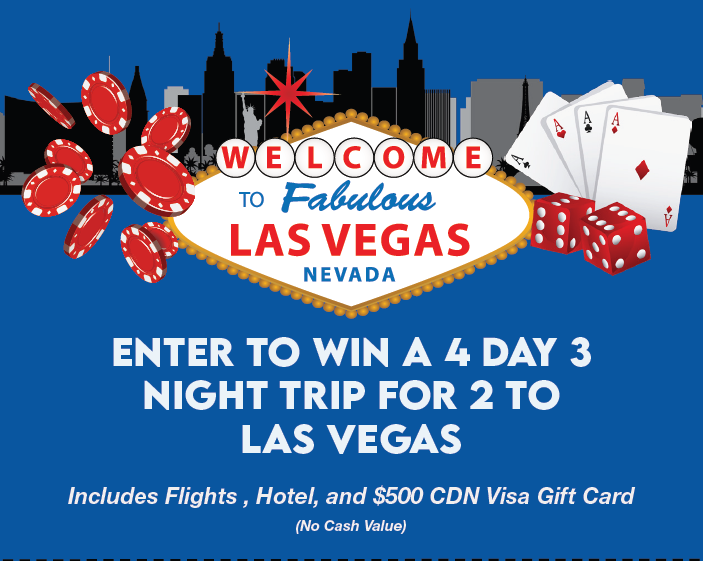 Enter to win a 4 day 3 night trip for 2 to las vegas